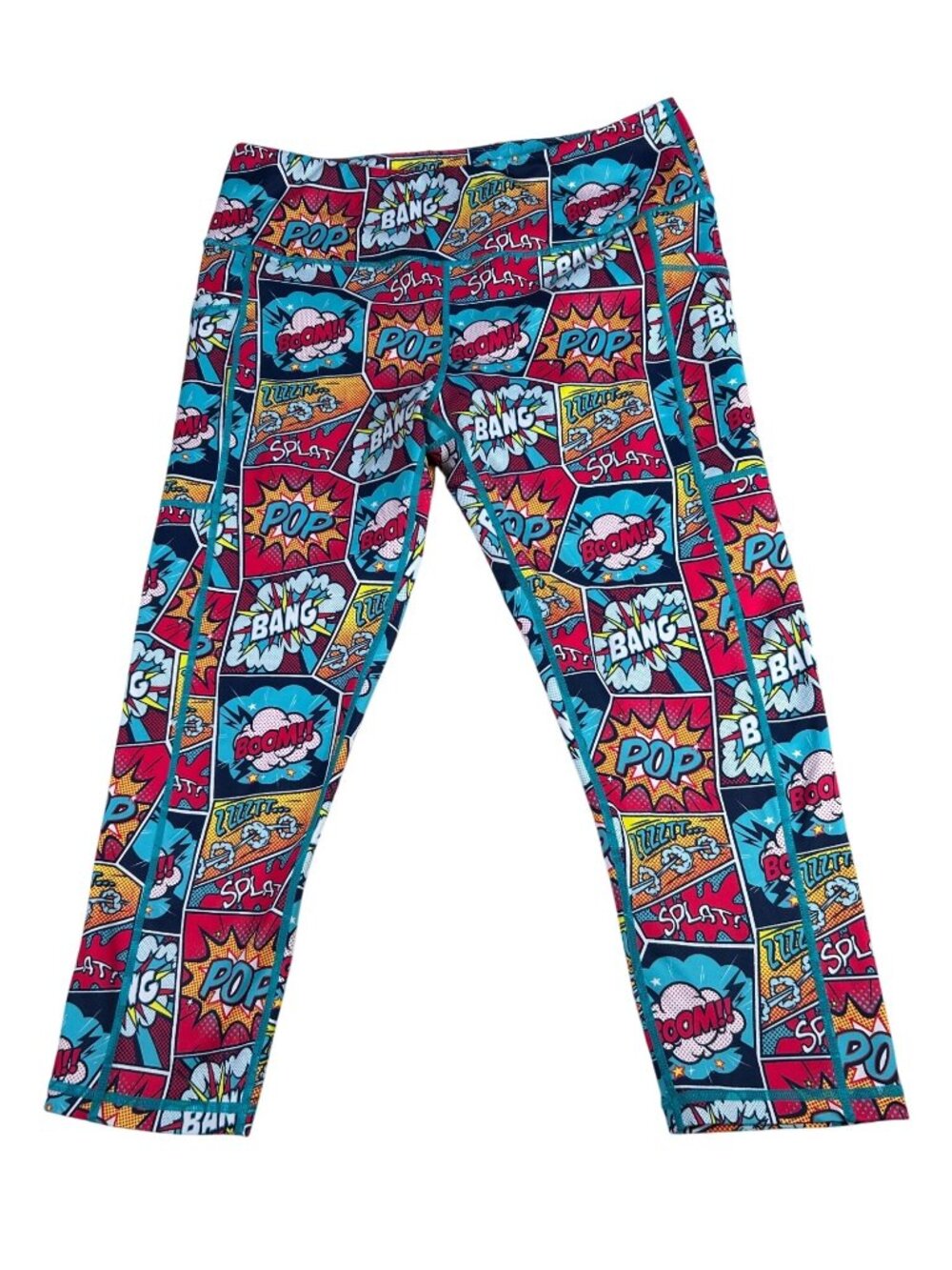 Comic Leggings By Constantly Varied Gear Size XL Stretch Capri Squat-Approved